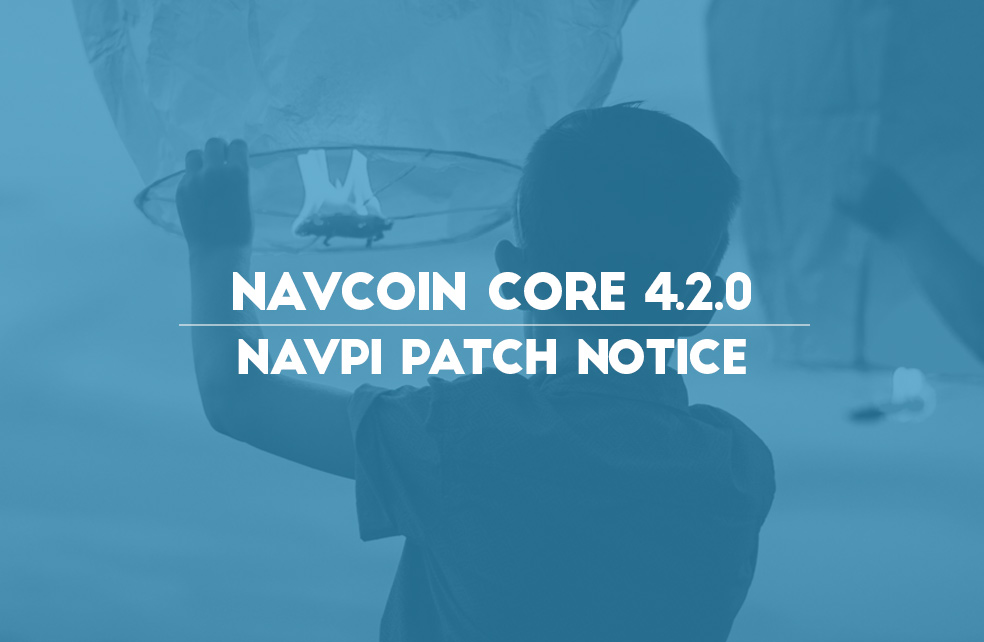 NavCoin 4.2.0 NavPi Patch Notice